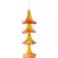 APM Petunia Wind Chime Orange/Yellow