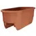 Apollo 24" Dual Deck Rail Planter Terra Cotta