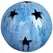 MCarr 10" Sphere W/Stars Falling Blue