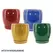 MCarr 4PC Round Egg Pot W/Saucer Set Mix Colors
