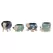 SSI 12pc Miniature Animal Planters Ceramic Assortment