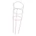 Panacea 54" Red Tomato Cage 4 Leg 4 Ring