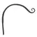 Panacea 12" Curved Hook Black