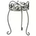 Panacea 16.5" Plant Stand Scroll & Ivy Black Brushed Bronz