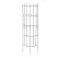 Panacea 72"x20" Semi Round Arts & Crafts Trellis Black