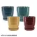 MCarr 8PC Wide Cache Pot W/Saucer Set Mix Colors