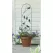Panacea 40" Perched Bird Pot Trellis Black