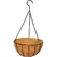 PlantBest 10"/25cm Metal Hanging Basket With Coir Liner