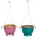 VCS 8" Hanging Colorful Colander Planter w/ Coco Liner