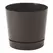 Majestic 6" Cylinder Pot Black Full Depth Glossy