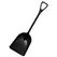 Bully Tools 42" 1 Piece Poly Scoop D Grip Handle Black