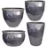 MCarr 26pc Mixed Planter Pallet Eggplant
