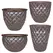 MCarr 26pc Diamond Planter Pallet Eggplant