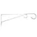 Panacea 12" White Hanging Basket Bracket
