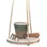 Primitve 6" Hanging Hardwood with Jute Hanger
