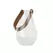 SSI 6.25 "Lantern With Leather Handle Crystal