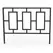 Panacea 14"x18" Contemporary Garden Edge Black