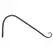 Panacea 12" Hook Angled Bracket Black