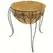 Panacea 16" Plant Stand With Liner & Finial Black