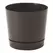 Majestic 10" Cylind Pot Black Full Depth Glossy