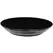 MCarr 11.8" Glazed Flared Round Saucer Glossy Black