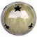 MCarr 12" Sphere W/Stars Brown Cream