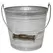 Robert Allen 10" Ribbed w/ Handle Planter Galvanized w/ White Wash