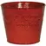 Robert Allen 6" Fleur De Lis Planter Cayenne