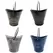 VCS Flower Garden Metallic Planters