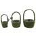 SuperMoss 3pc Vista Deco Round Basket Set w/Handle