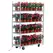Grower Select 2259SS Sliding Shelf Cart 3 Shelves 2 End Pan