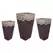 MCarr 15pc Tall Smooth Planter Pallet Volcanic Eggplant