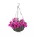 Panacea 14" Resin Woven Hanging Basket Gray