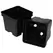 T. O. Plastics 04.50 Sq Pot Square Vacuum Traditional450 Black 375 Per Case 28Cs/Pl 700087C