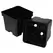 T. O. Plastics 04.50 Sq Pot Square Vacuum Traditional4X5 Black 500 Per Case 24Cs/Pl 700081C