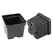 Grower Select 04.50 Square Ps Vacuum Formed Pot Black 450/CS