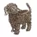 Gardener Select 11" Small Dog Rattan Rope Topiary 12/CS