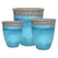 MCarr 12pc Aquapot Planter Pallet Volcanic Milky Blue