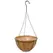 GROWER SELECT 12" HANGING BASKET HUNTER GREEN WIRE HANGER FLAT BOTTOM COCO LINER; TOP DIA 12IN X 6IN H 1.58 GAL /6L LIQUID VOLUME CAPACITY