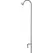 AGW 90"x12" Tall Single Shepherd Hook Black