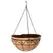 Gardener Select 14" Hanging Basket with Yellow Jewel Decoration & Chain Hanger 6/CS