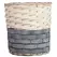Gardener Select 3pc Grey White Wood Round Woven Basket Planter 12/CS