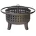 Gardener Select 40"x40"x25.4" Open Basket Weave Deep Fire Pit Antique Bronze w/Big Ring Surround, Mesh Cover & Poker