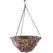 Gardener Select 14" Hanging Basket Round Brown Wicker 3 Strand Hanger 6/CS