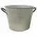 Gardener Select 11.8" White Metal Planter with Handles