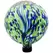 Gardener Select 10" Blue Green Abstract Planet Glass Garden Globe