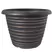 Grower Select 13.00 Stout Round Full Rings Gold Brush on Black 2.94gal 15/CS - 13.3in OD x 9.5in H x 8in BD