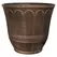 Grower Select 13.00 Scalloped Flare Planter Warm Copper 4.1gal 25/CS - 13in OD x 11.5in H