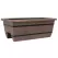 Grower Select 24.00 Cask Railing Window Box, Chestnut, 20 per Case, 23.82in L x 11.81in W x 9.06in H, 13.9 Gallon