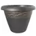 Grower Select 13.00 Naomi Planter Gold Brush on Black 2.95gal 12/CS - 13.2in OD X 10.2in H x7.12in BD
